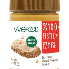 Şekersiz Sade %100 Fıstık Ezmesi 300 gr (Fıstık Parçacıklı).