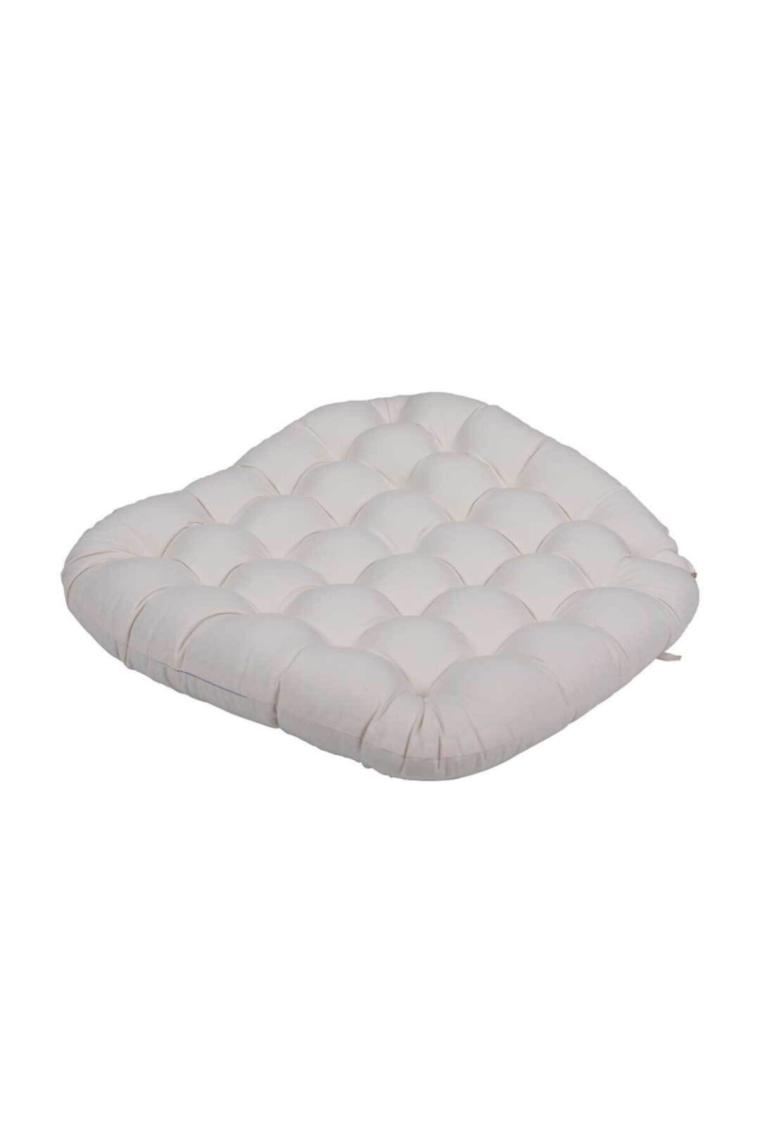 Crisantemo Sandalye Minderi Krem 50x50