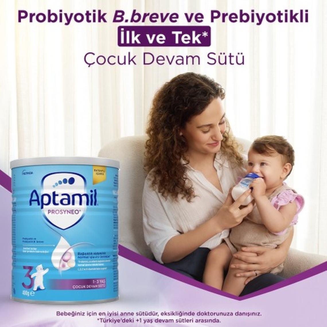 Aptamil Prosyneo 3 Prebiyotikli Probiyotikli Devam Sütü 400 Gr x2 Adet 800 Gr