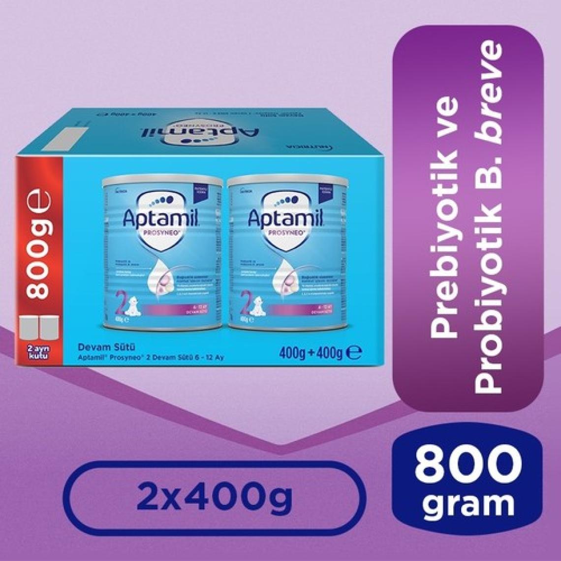 Aptamil Prosyneo 2 Prebiyotikli Probiyotikli Devam Sütü 400 Gr x2 Adet 800 Gr
