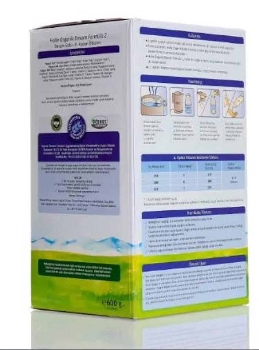 Holle 2 Organik Devam Sütü 600 gr