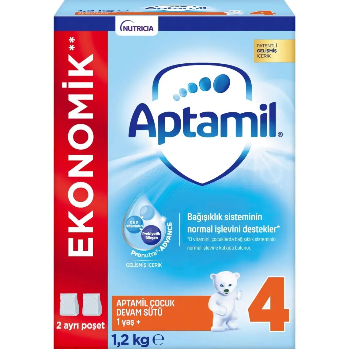 Aptamil 4 Çocuk Devam Sütü 1200 gr