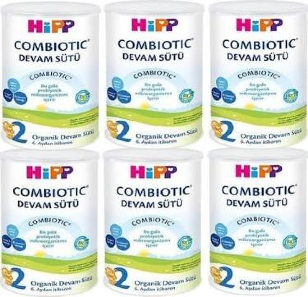 Hipp 2 Organik Combiotic Devam Sütü 350 gr 6 Adet