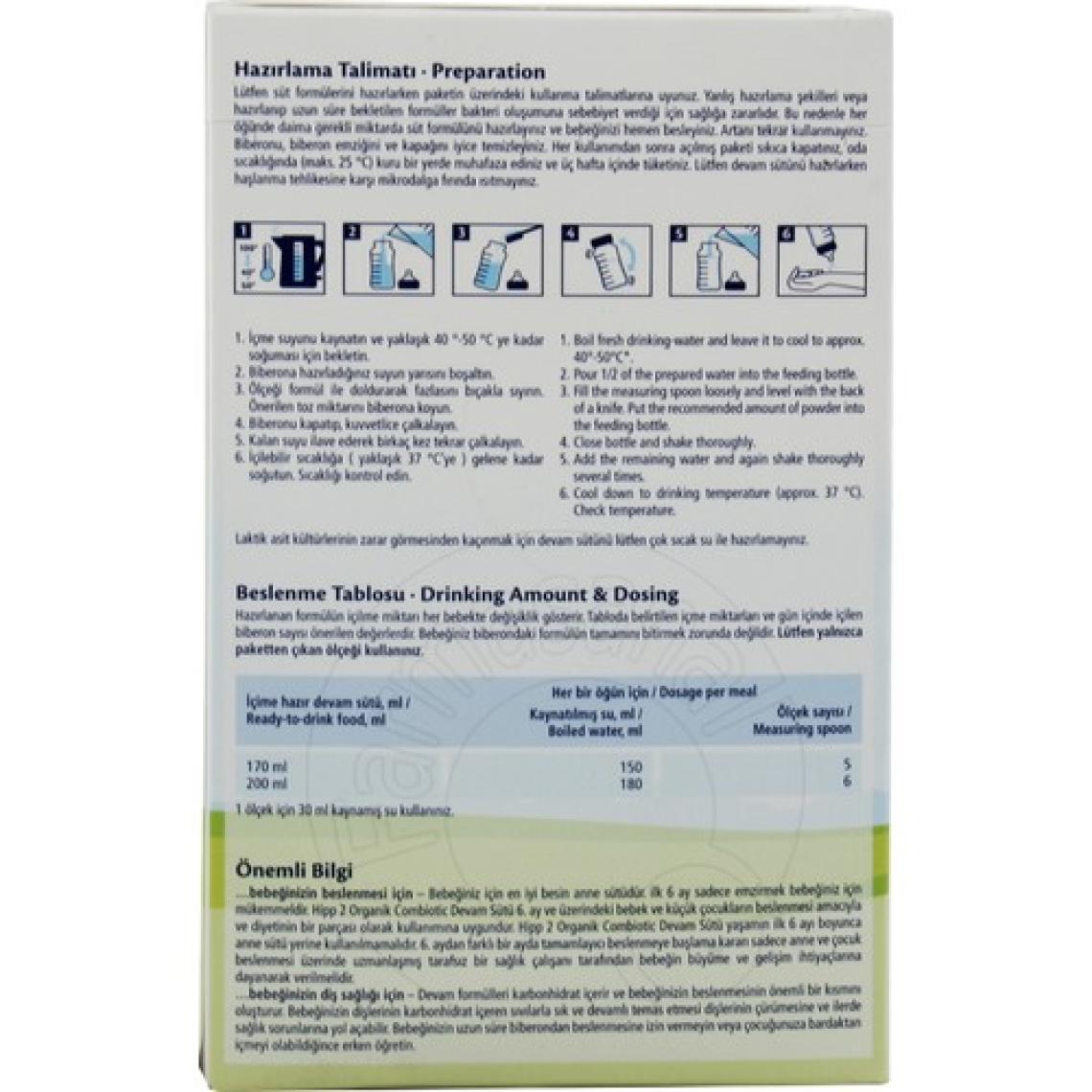 Hipp 2 Organik Combiotic Devam Sütü 800 gr