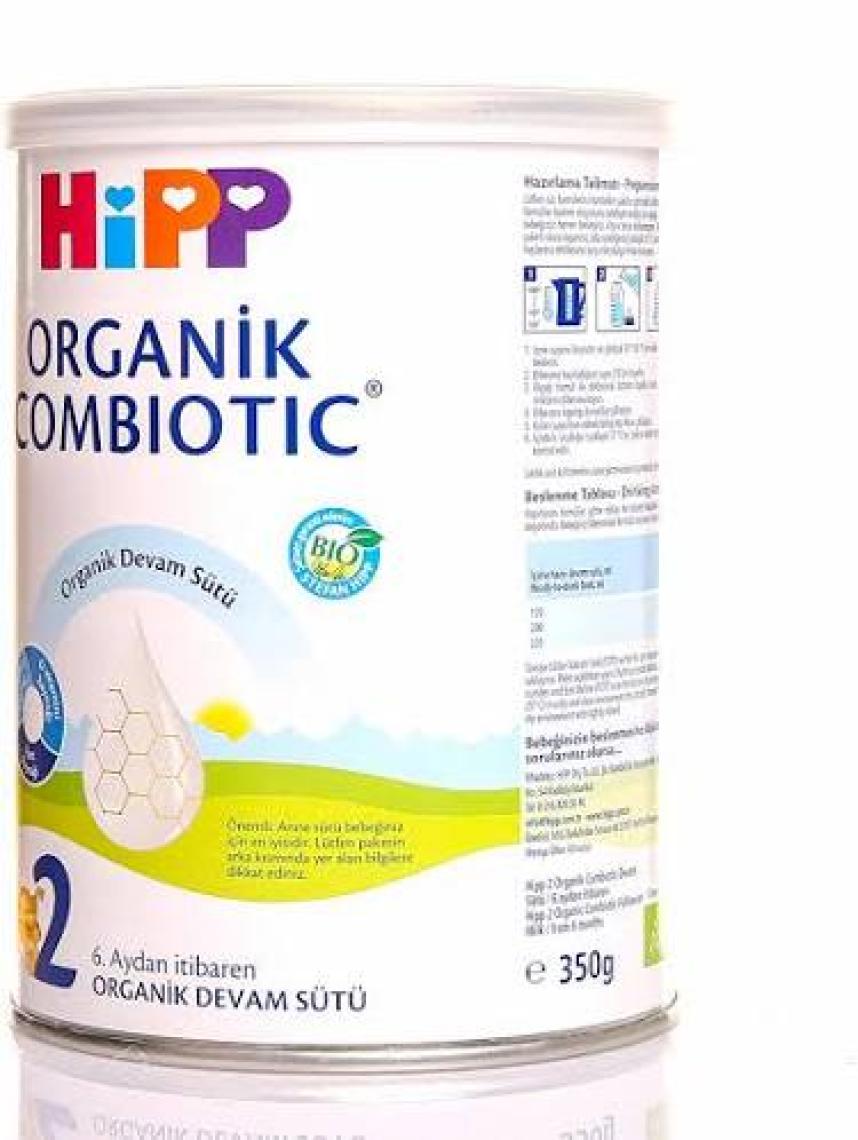 Hipp 2 Organik Combiotic Bebek Maması 350 gr – 6-12 Ay için Sütlü, Omega-3 ve Omega-6 ile Prebiyotik Probiyotik Destekli