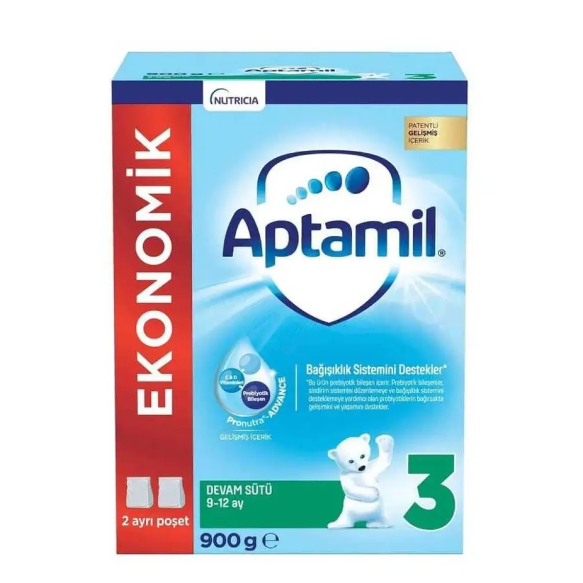 Aptamil 3 Devam Sütü 900 gr
