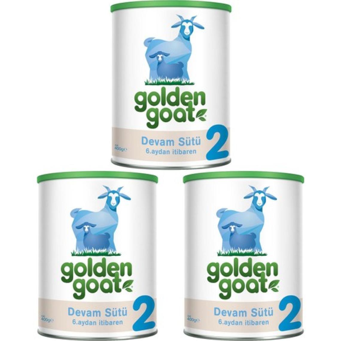 Golden Goat 2 Keçi Sütü Bazlı Devam Sütü 400 gr - 3'lü
