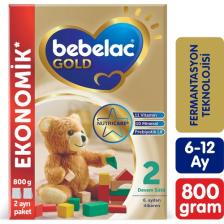 Bebelac Gold 2 Toz Devam Sütü 800 gr 6-9 Ay Sütlü Vitamin ve Mineral Takviyeli Türkiye Menşeli