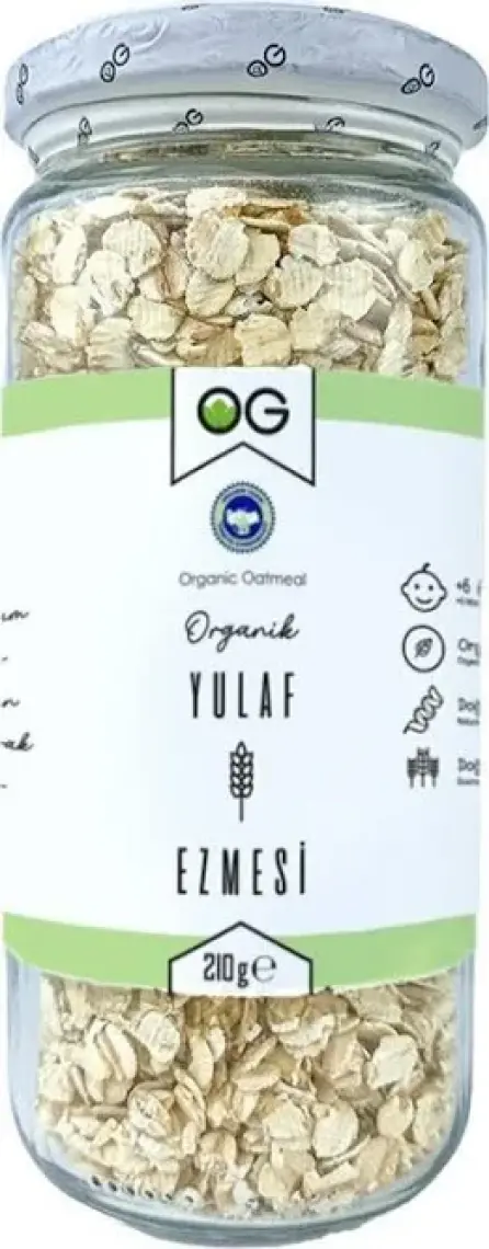 Og Natural Organik Yulaf Ezmesi 210GR