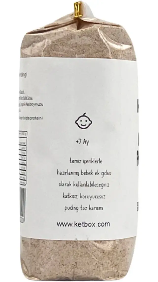 Ketbox Katkısız Doğal Hurmalı Bebek Pudingi, Muhallebi Karışımı 300 gr +7 Ay