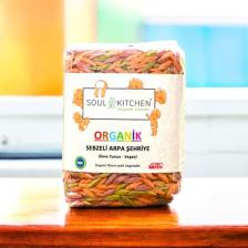 Soul Kitchen Organik Sebzeli Arpa Şehriye 350 gr (Vegan) (İlave Tuzsuz)
