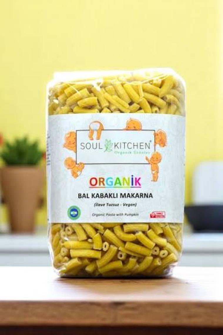 Soul Kitchen Organik Bal Kabaklı Makarna 330 gr (Vegan) (İlave Tuzsuz)