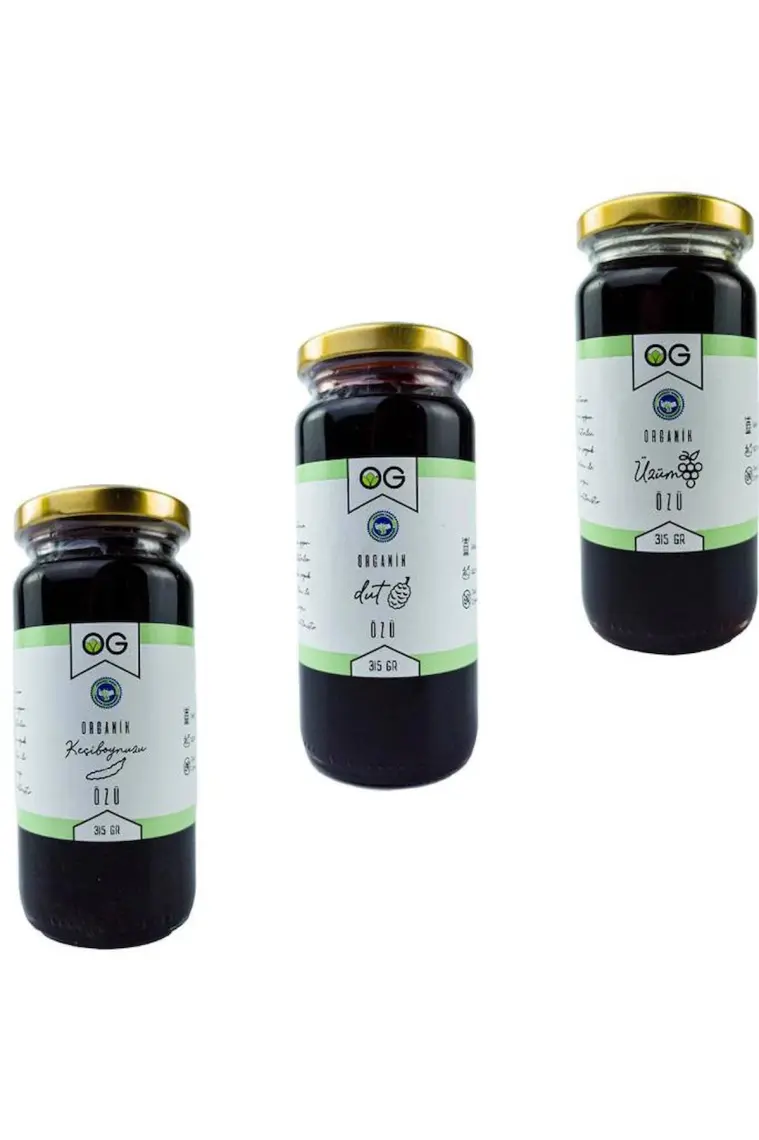 OG natural Organik Sertifikalı Özler Seti 315 gr - Keciboynuzu,Dut,Üzüm