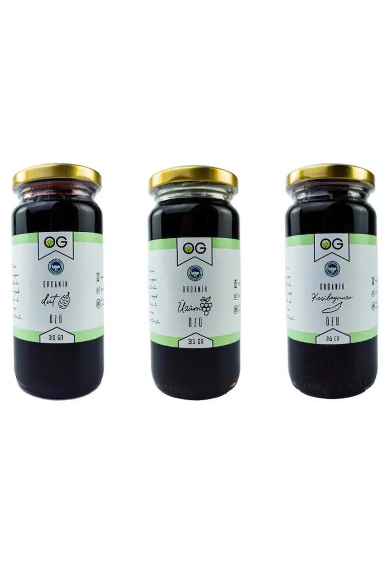 OG natural Organik Sertifikalı Özler Seti 315 gr - Keciboynuzu,Dut,Üzüm