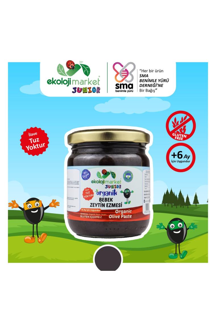 Organik Bebek Zeytin Ezmesi Ilave Tuz Içermez 210 Gr (gluten Free)