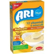 Arı Mama 12 Vitaminli 6 Mineralli Sütlü Ballı İrmikli Kahvaltı Pirinç Unu 200 gr Kaşık Maması
