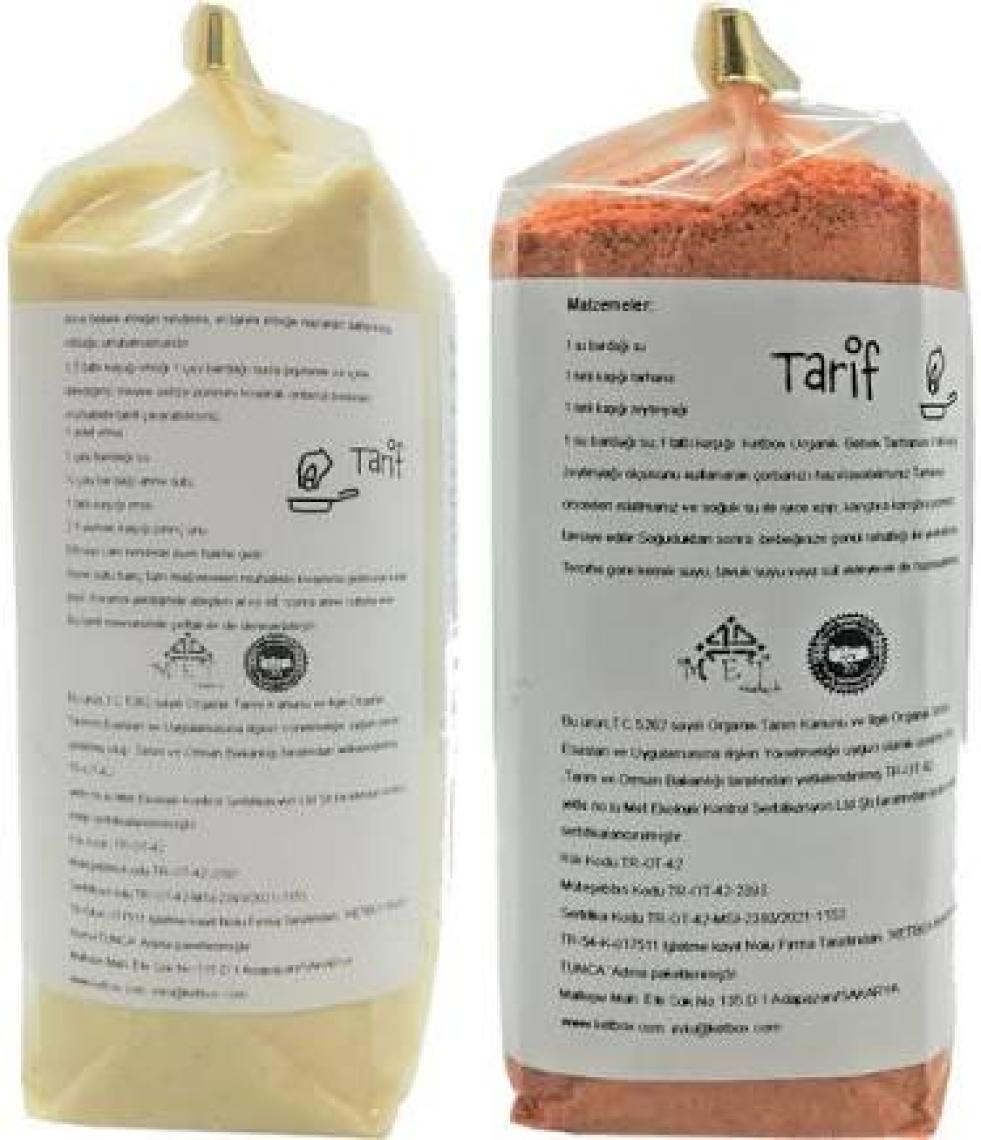 Ketbox Organik Sertifikalı Bebek Tarhanası ve Bebek Irmiği Ek Gıda Seti + 6 Ay