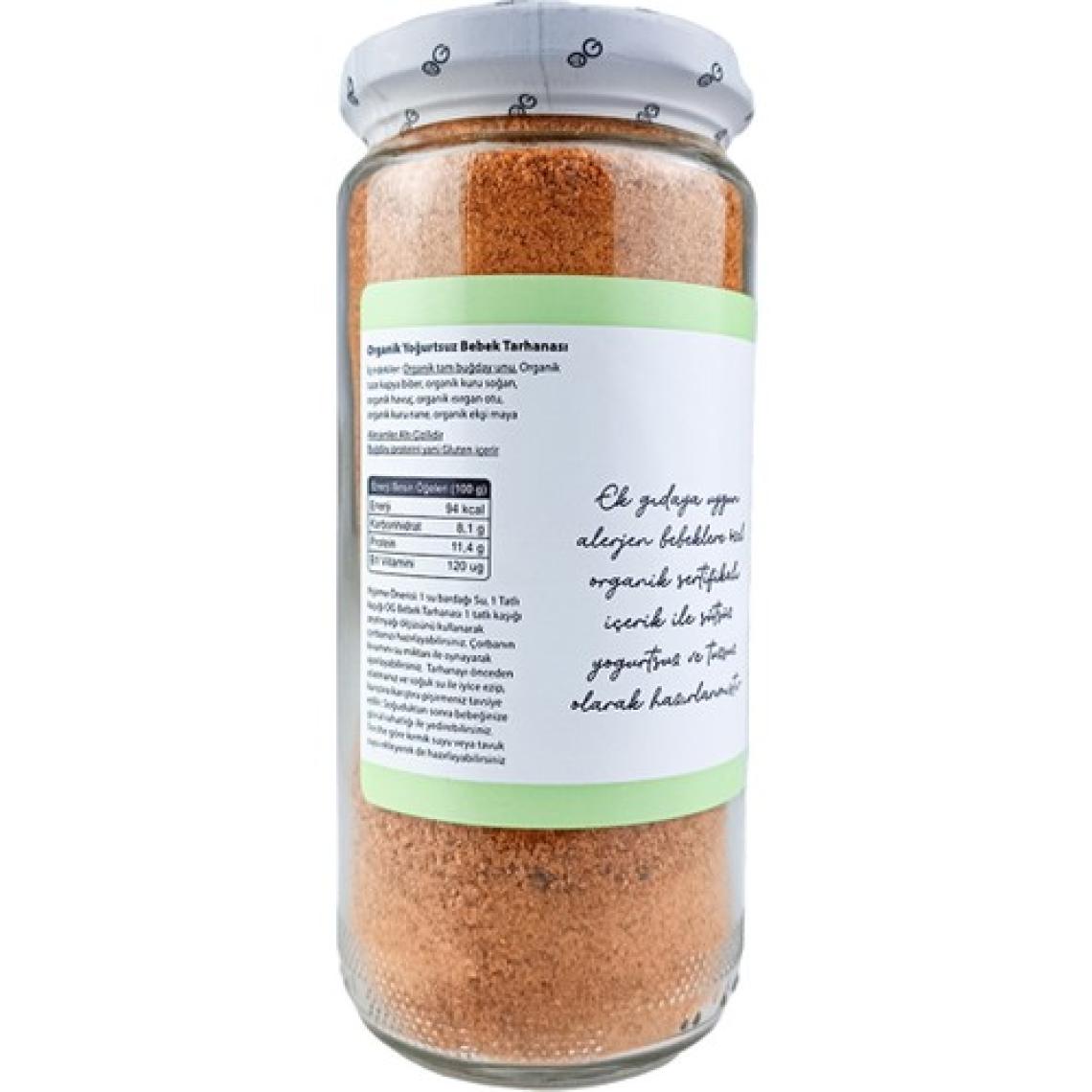OG natural Organik Yoğurtsuz Bebek Tarhanası 400 gr
