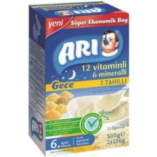 Arı Mama Gece 12 Vitaminli 6 Mineralli Sütlü 7 Tahıllı Pirinç Unu 500 gr