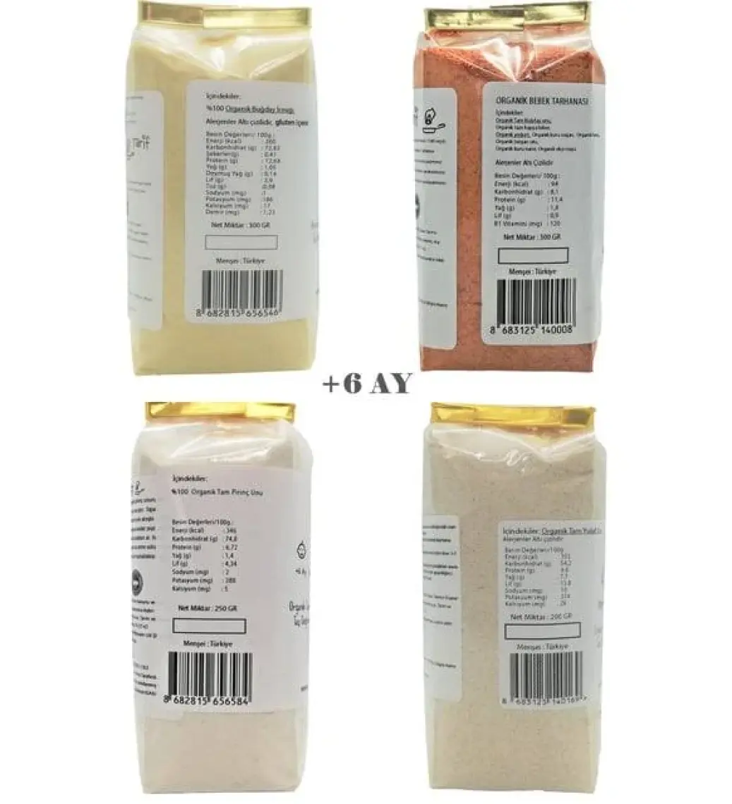 +6 Ay Organik Sertifikalı Bebek Ek Gıda Seti
