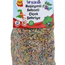 Organik Ruşeymli Sebzeli Bebek Makarnası Çiçek Şehriye 250 Gr ( Süt Ve Yumurta Içermez)