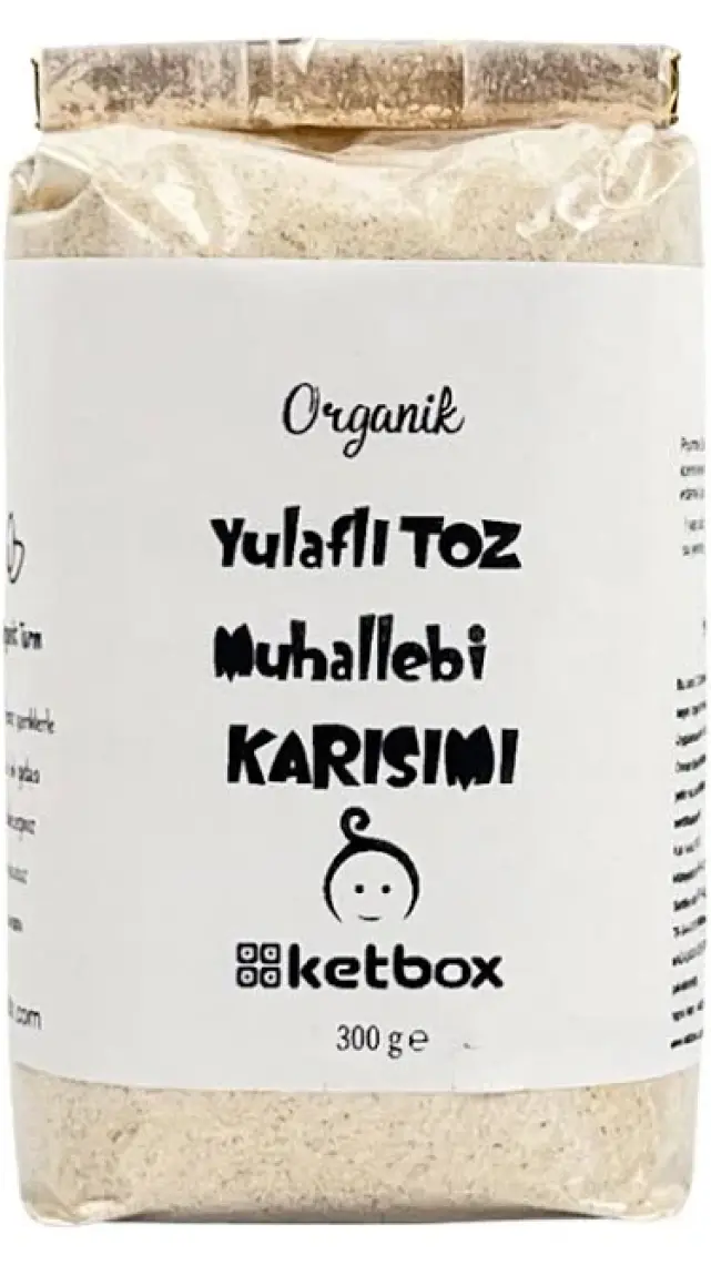 Ketbox Organik Yulaflı Bebek Muhallebisi Karışımı 300 gr Ek Gıda +6 Ay