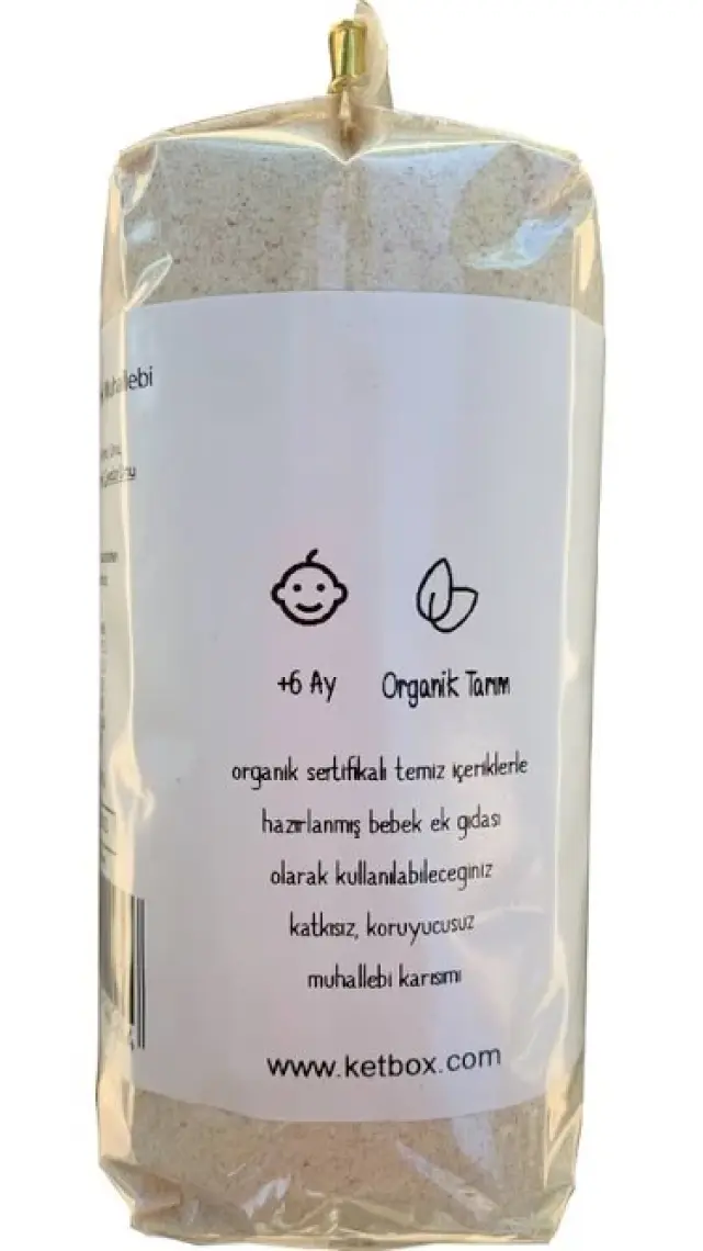 Ketbox Organik Yulaflı Bebek Muhallebisi Karışımı 300 gr Ek Gıda +6 Ay