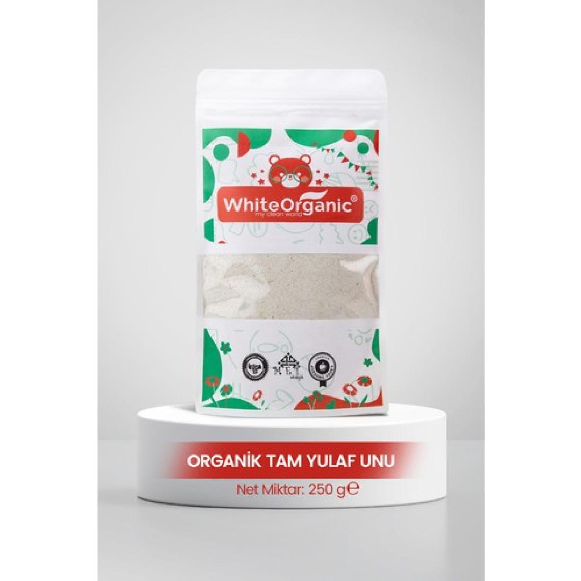 White Organic Organik Tam Yulaf Unu 250 gr