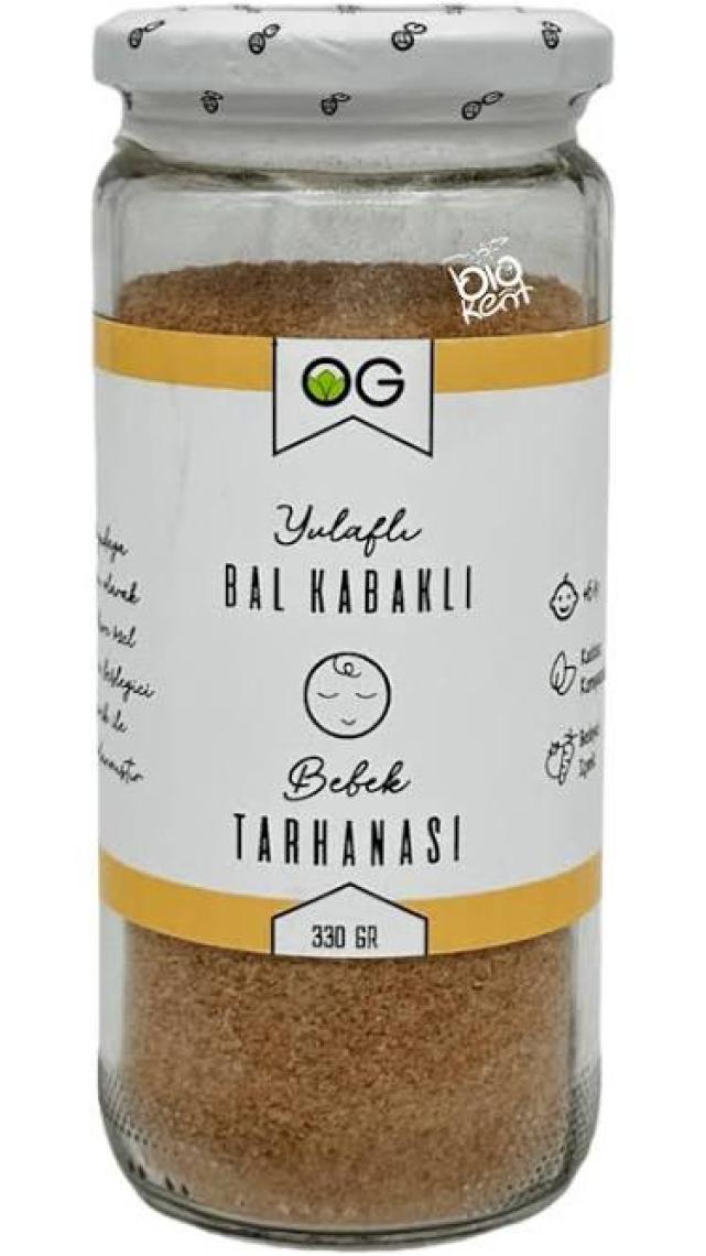 OG natural Yulaflı Bal Kabaklı Bebek Tarhanası +6 Ay 330 gr