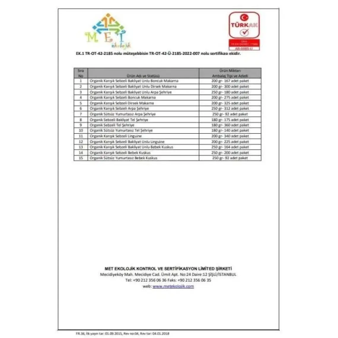 Organik Karışık Sebzeli Tam Buğday Tel Şehriye 180 Gr +8 Ay