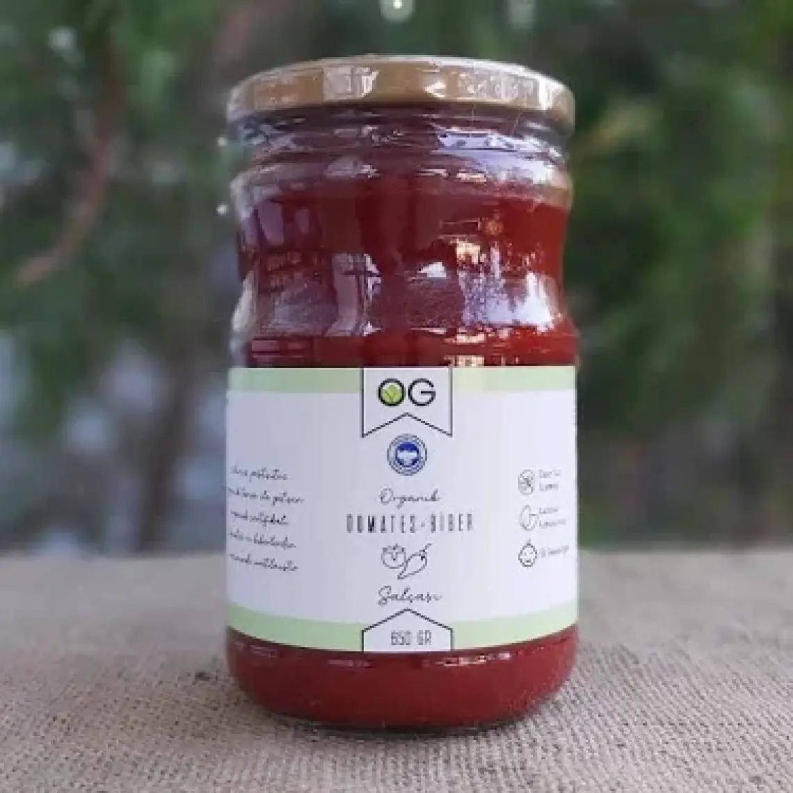 OG natural Organik Karışık Domates-Biber Salçası 650 Gr