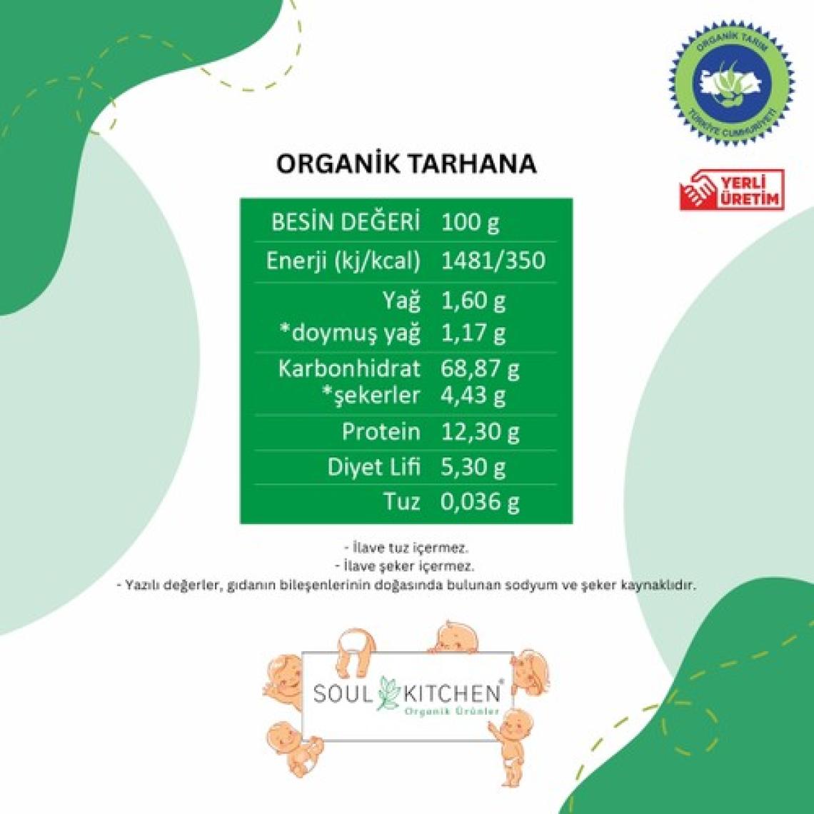 Soul Kitchen Organik Tarhana 250 gr (İlave Tuzsuz)