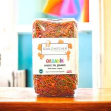 Soul Kitchen Organik Sebzeli Tel Şehriye 350 gr (Vegan) (İlave Tuzsuz)