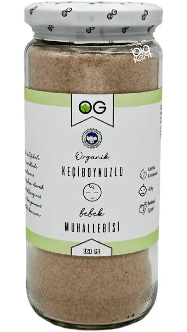 OG natural Organik Keçiboynuzlu Bebek Muhallebisi Karışımı 320 Gr