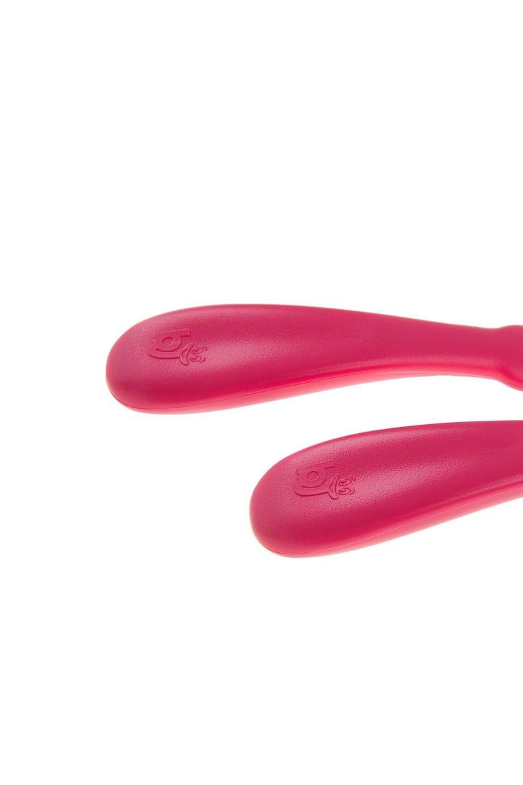 Babyjem Paslanmaz Çelik Pembe Çatal Kaşık Seti