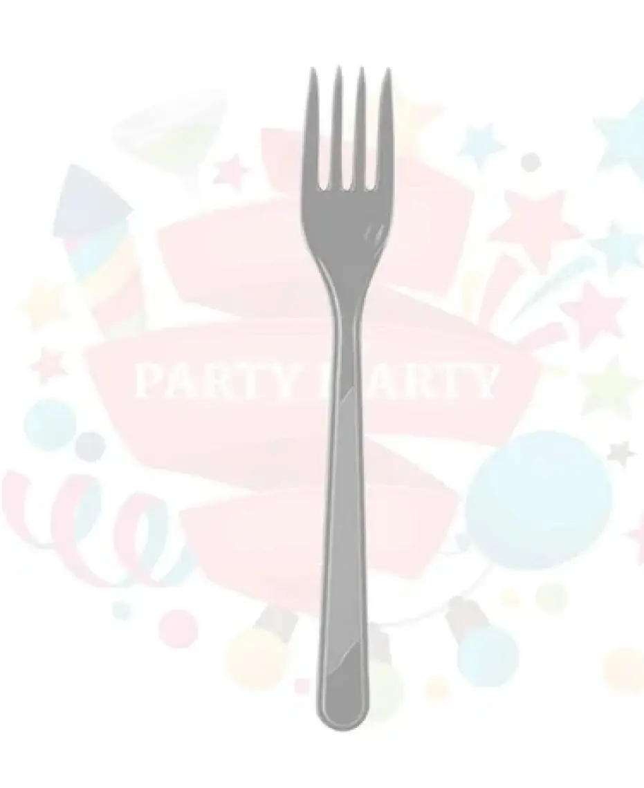 Parti Çatal Plastik Silver 25 Li Pk