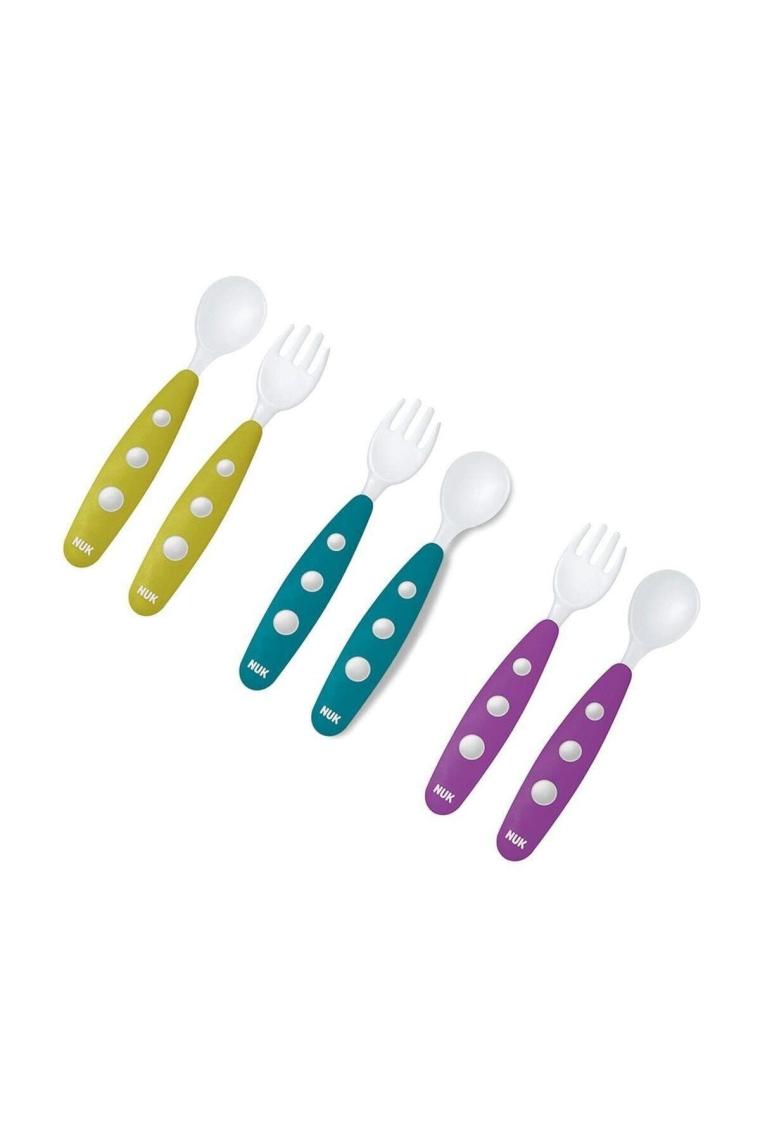 Nuk Easy Learning Mini Çatal Kaşık Seti 255047 Mavi