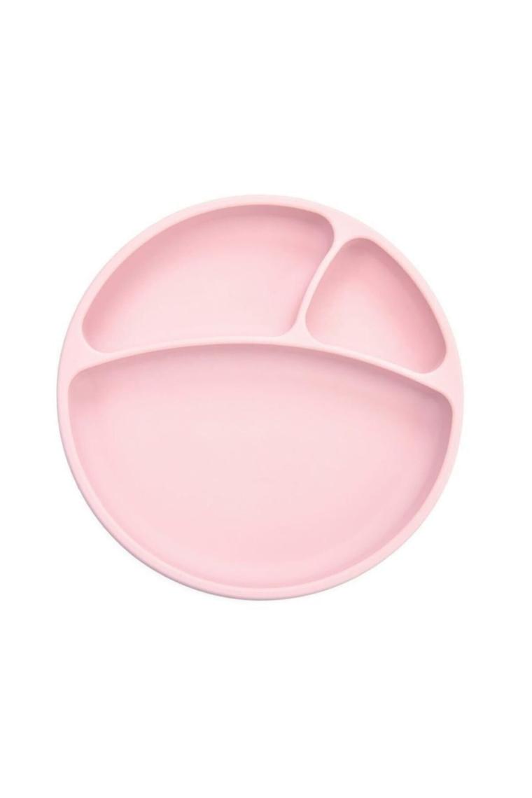 OİOİ Vakum Tabanlı Porsiyon Mama Tabağı Pembe