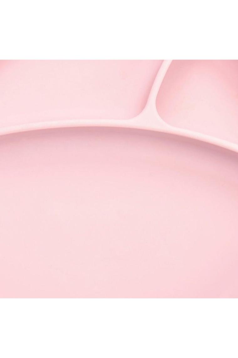 OİOİ Vakum Tabanlı Porsiyon Mama Tabağı Pembe