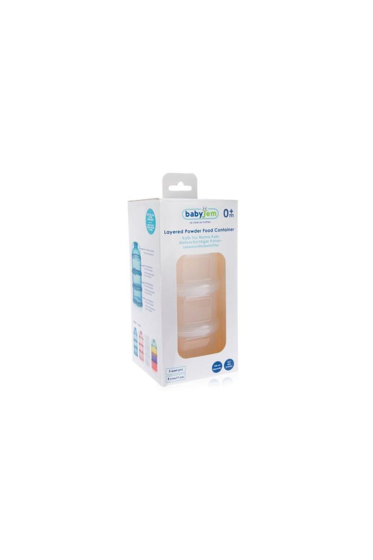 Babyjem Beyaz Katlı Toz Mama Kabı
