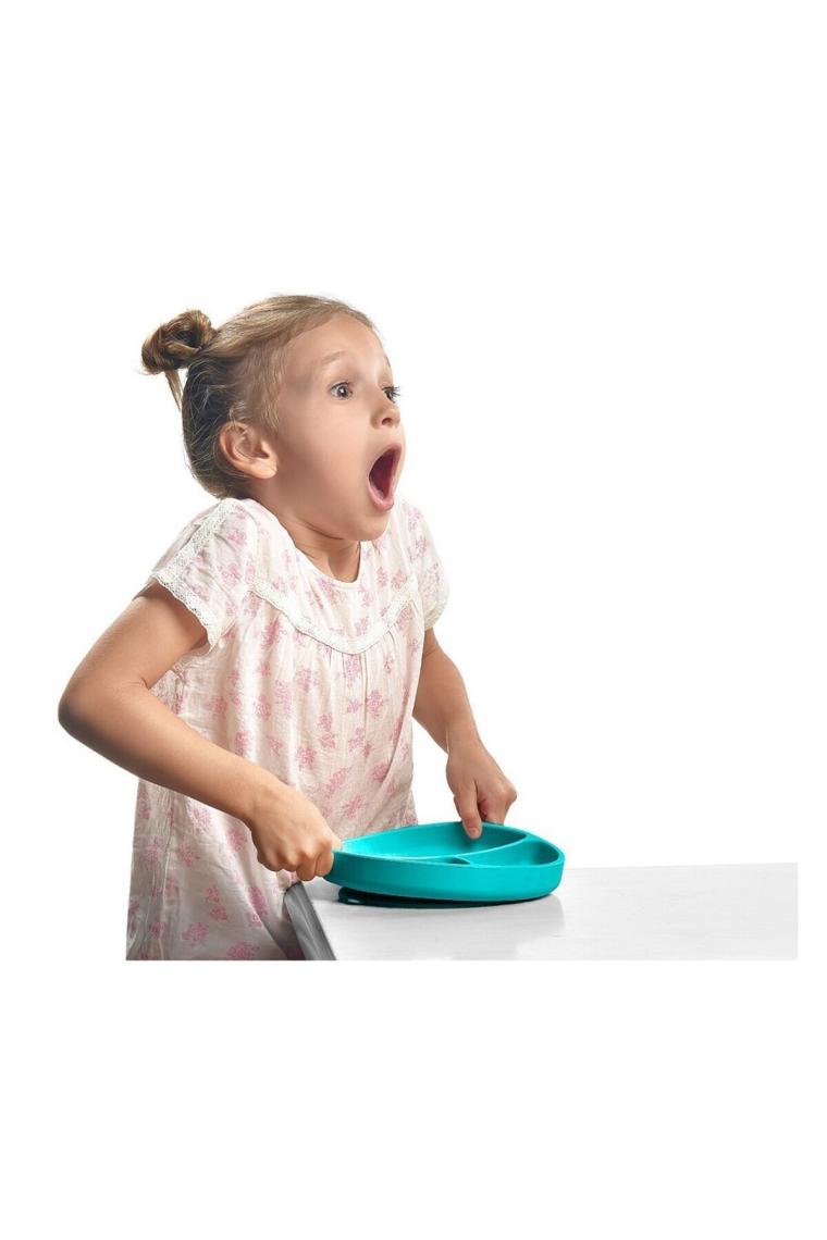 OİOİ Vakum Tabanlı Porsiyon Mama Tabağı Yeşil