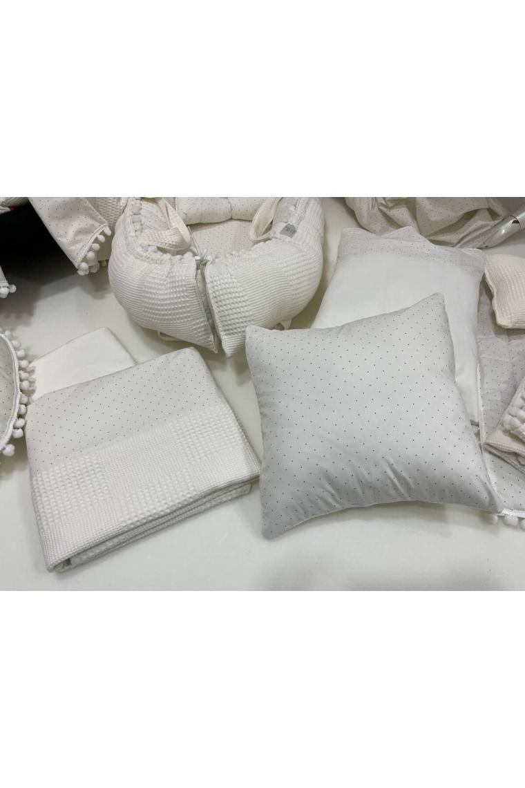 Buse Baby Home Pembe , Pikeli ve Ponponlu, Babynest/ana Kucağı/anne Yanı