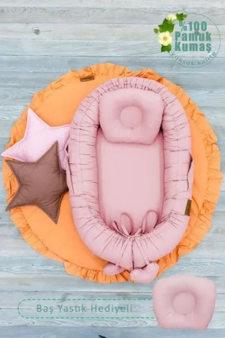 mordesign Babynest Ortopedik Bebek Yatağı, Anne Yanı Bebek Yatağı, Ergonomik Tasarım, Morremix Serisi