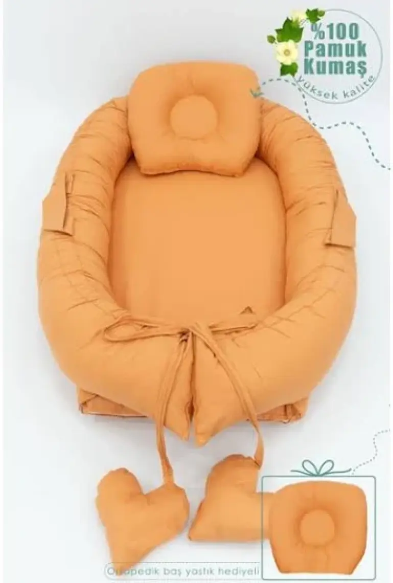 mordesign Babynest Ortopedik Bebek Yatağı, Anne Yanı Bebek Yatağı, Ergonomik Tasarım, Morremix Serisi