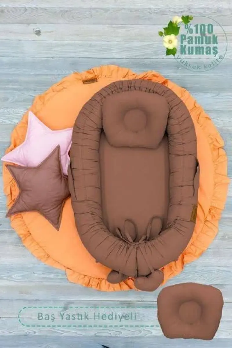mordesign Babynest Ortopedik Bebek Yatağı, Anne Yanı Bebek Yatağı, Ergonomik Tasarım, Morremix Serisi