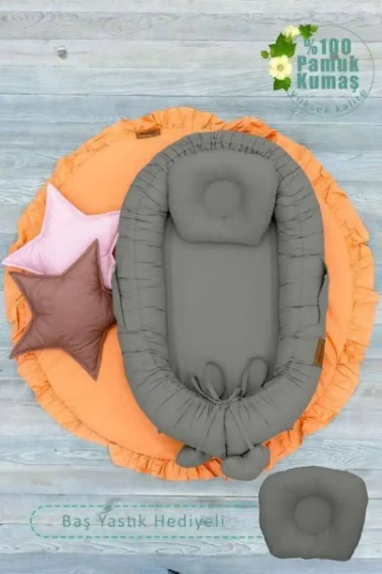 mordesign Babynest Ortopedik Bebek Yatağı, Anne Yanı Bebek Yatağı, Ergonomik Tasarım, Morremix Serisi