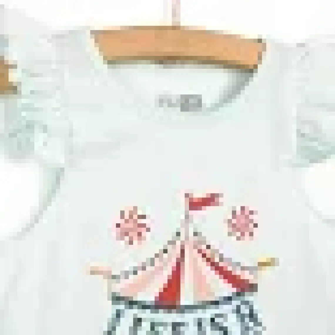 HelloBaby HelloBaby Basic Sirk Temalı Fırfırlı Atlet-Şort Kız Bebek