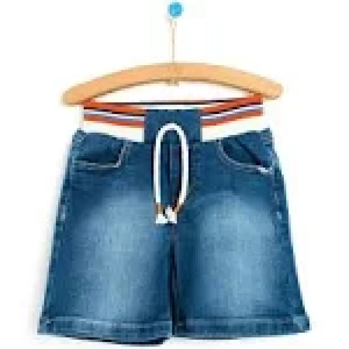 HelloBaby Basic Erkek Bebek Lastikli Denim Şort Erkek Bebek