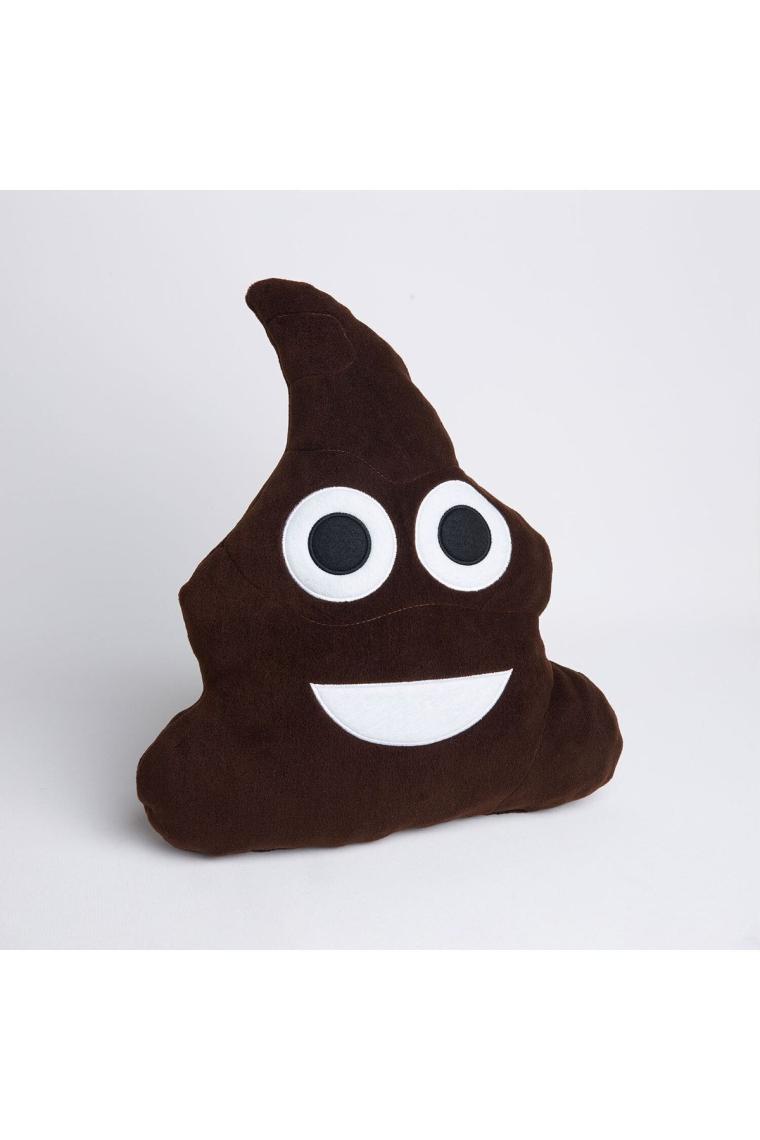 Emoji Yastık - Gülen Kaka Yastık - Poo Emojili Sevimli Peluş Yastık