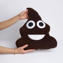 Emoji Yastık - Gülen Kaka Yastık - Poo Emojili Sevimli Peluş Yastık